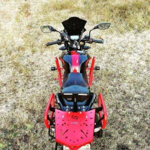 top rack, saddle stay and backrest combo for apache rtr 160/200 4v